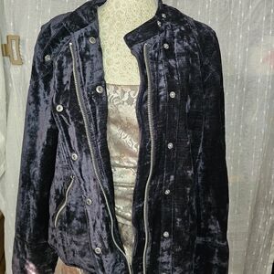 We The Free Midnight Velvet Utility Jacket